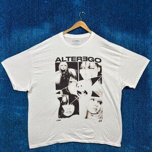 Lisa Alter Ego Album Star Collage Poster Electropop Tee XXXL